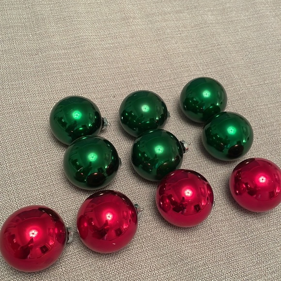 Set of 10 Vintage RAUCH IND. Glass Christmas Ornaments in Good Condition - Picture 10 of 11